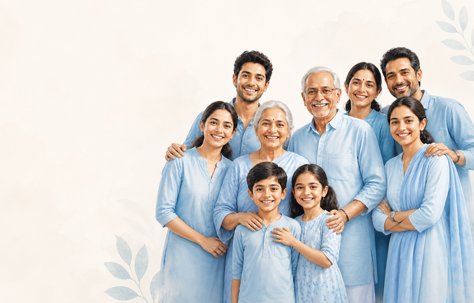 Smiling multi-generational community